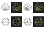 44 Linear City Badges, an Outline Icon by Kursat Unsal (Thumbnail 23 of 25)