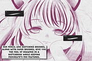 Procreate Sketch Soft Brushes, a Brush Add-On by BrushArchive (Thumbnail 3 of 10)