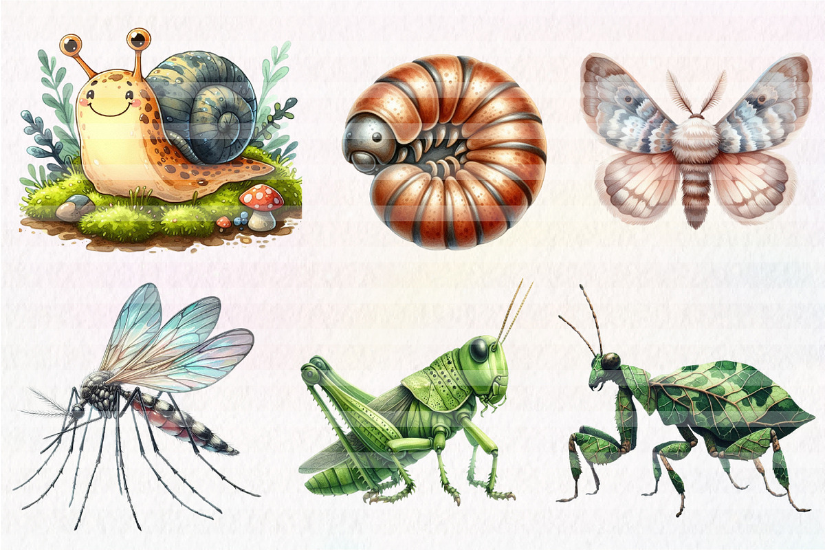 Bug And Insects Clipart, an Illustration by CreationArt (Photo 4 of 5)