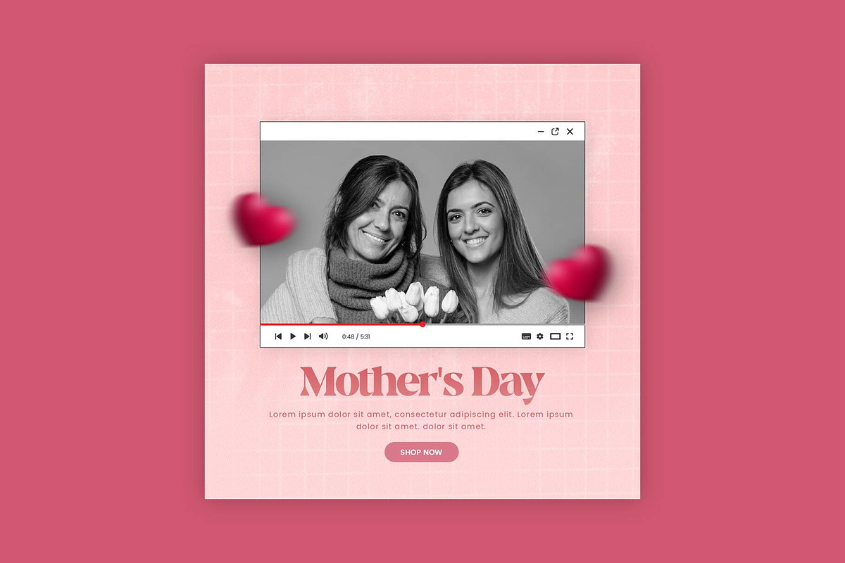 Mother's Day Instagram Bundle, a Social Media Template by Saman Osama (Photo 2 of 3)