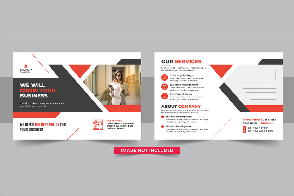 Business postcard design bundle, a Card Template by Pavel_design (Photo 5 of 11)
