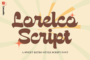 Lorelco | Retro Script, a Script Font by Lemonthe (Thumbnail 1 of 8)