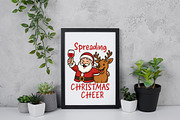 Funny Santa Claus Spreading PNG, an Illustration by Daily.Designs (Thumbnail 5 of 5)