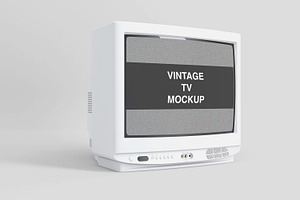 CRV Vintage TV Mockup