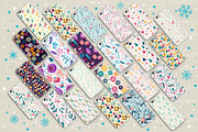 Winter holidays seamless patterns, a Pattern Graphic by Lidiebug (Thumbnail 2 of 3)