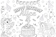 Pony Activity & Coloring Page, a Stationery Template by AIW SOLUTIONS (Thumbnail 2 of 3)