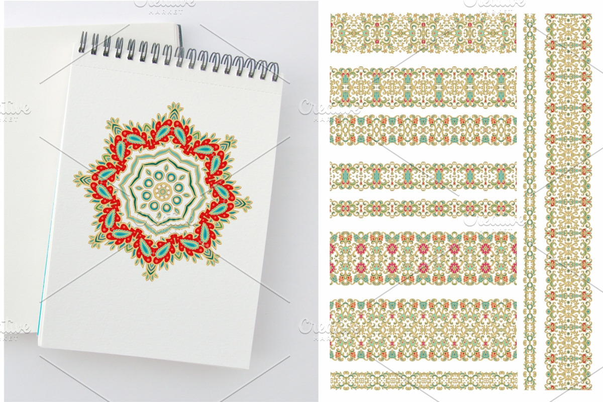 Big decorative vector pack, a Texture Graphic by Dainia (Photo 4 of 5)