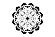 Black and White Mandala Patterns Set, a Decorative Illustration by NJ Himel (Thumbnail 93 of 101)