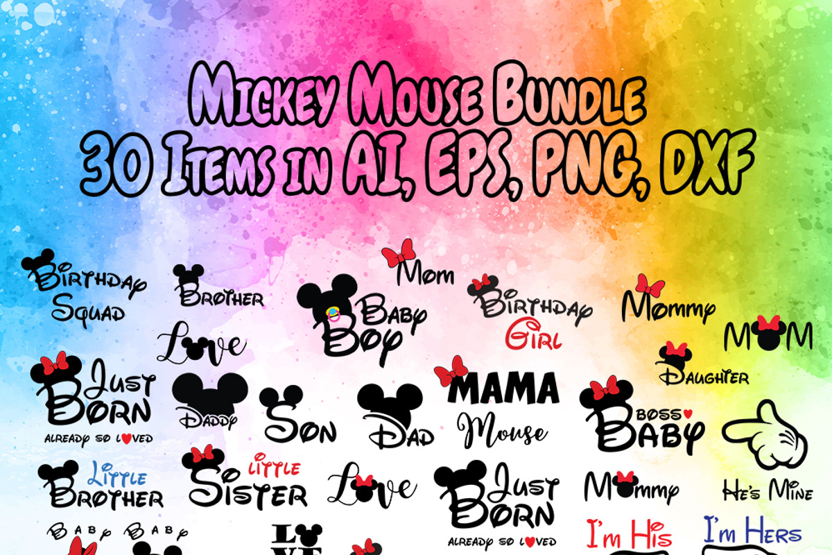 Premium Mickey Mouse Family Bundle, a Graphic by ExpressTeesArt (Photo 1 of 4)