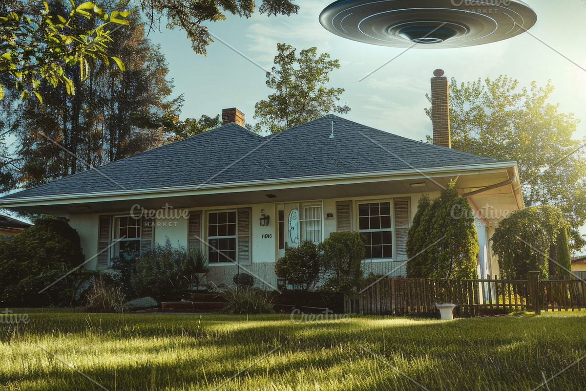 97 UFO objects flying in the sky, a Transportation Photo by Handmadefont (Photo 55 of 101)