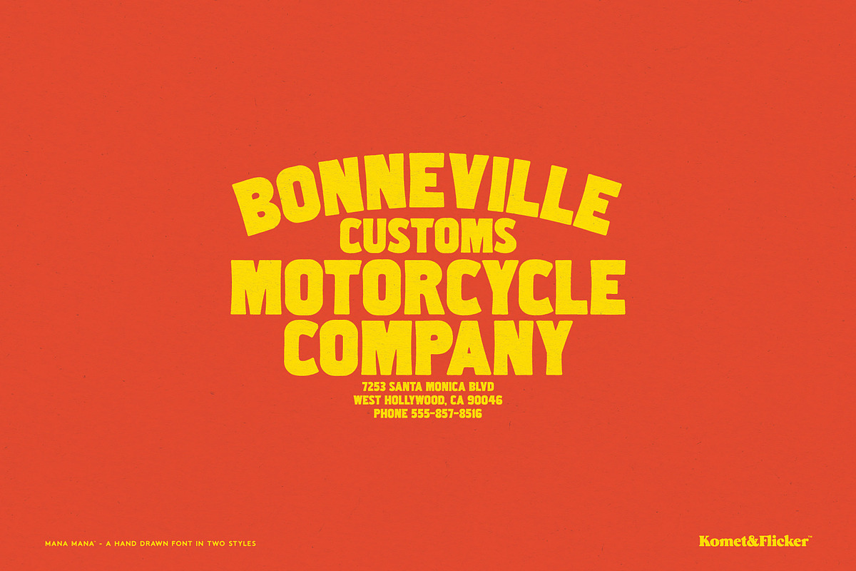 Mana Mana - A Handmade Font, a Sans Serif Font by Komet & Flicker (Photo 10 of 13)