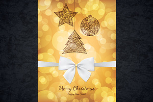 Christmas and New Year greeting card