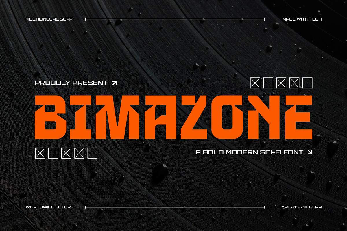 Bimazone - Bold Modern Sc-Fi Font, a Sans Serif Font by Typia Nesia (Photo 1 of 12)
