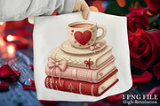 Crochet Books And Coffee Png, an Illustration by Canvas Craft (Thumbnail 1 of 7)