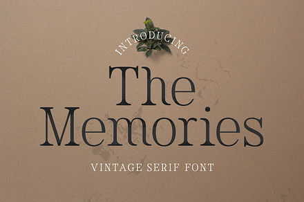 The Memories, a Serif Font by Imoodev