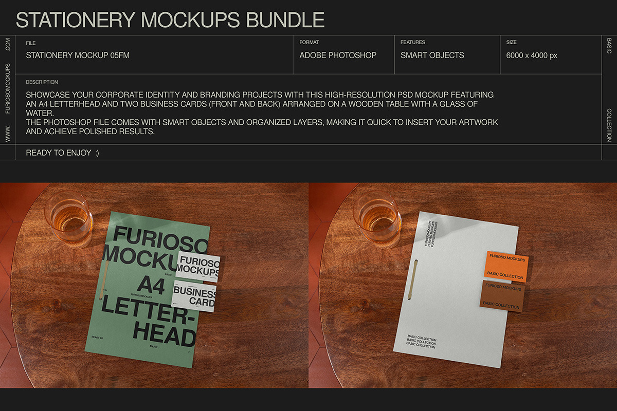 Stationery Mockups Bundle 1 – 6 PSD, a Books & Magazine Mockup by FURIOSO mockups (Photo 2 of 14)