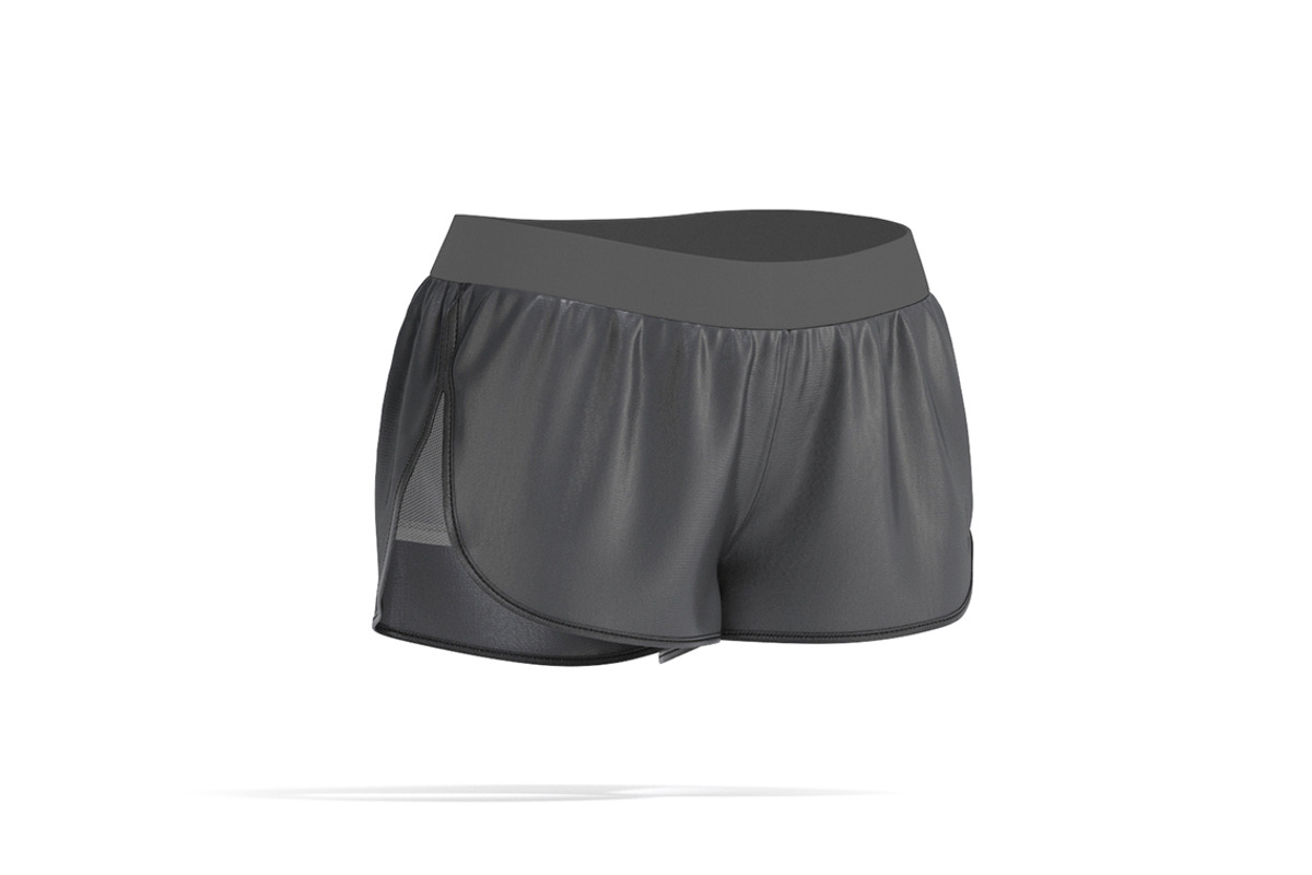 Black Women Sport Shorts 3D Model, an Object 3D Model by rebrandy (Photo 1 of 9)