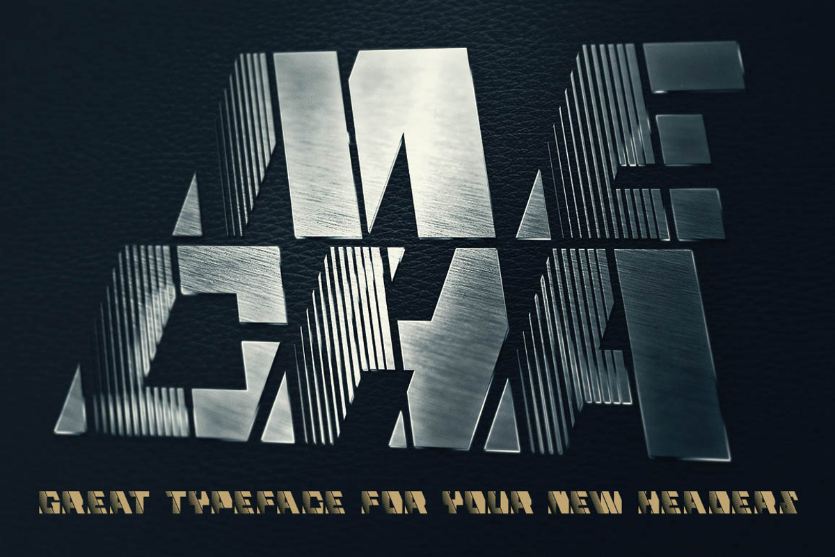 Mecha - Display Font preview 6