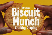 Biscuit Munch - Cute Chubby Display, a Serif Font by HipFonts (Thumbnail 1 of 11)