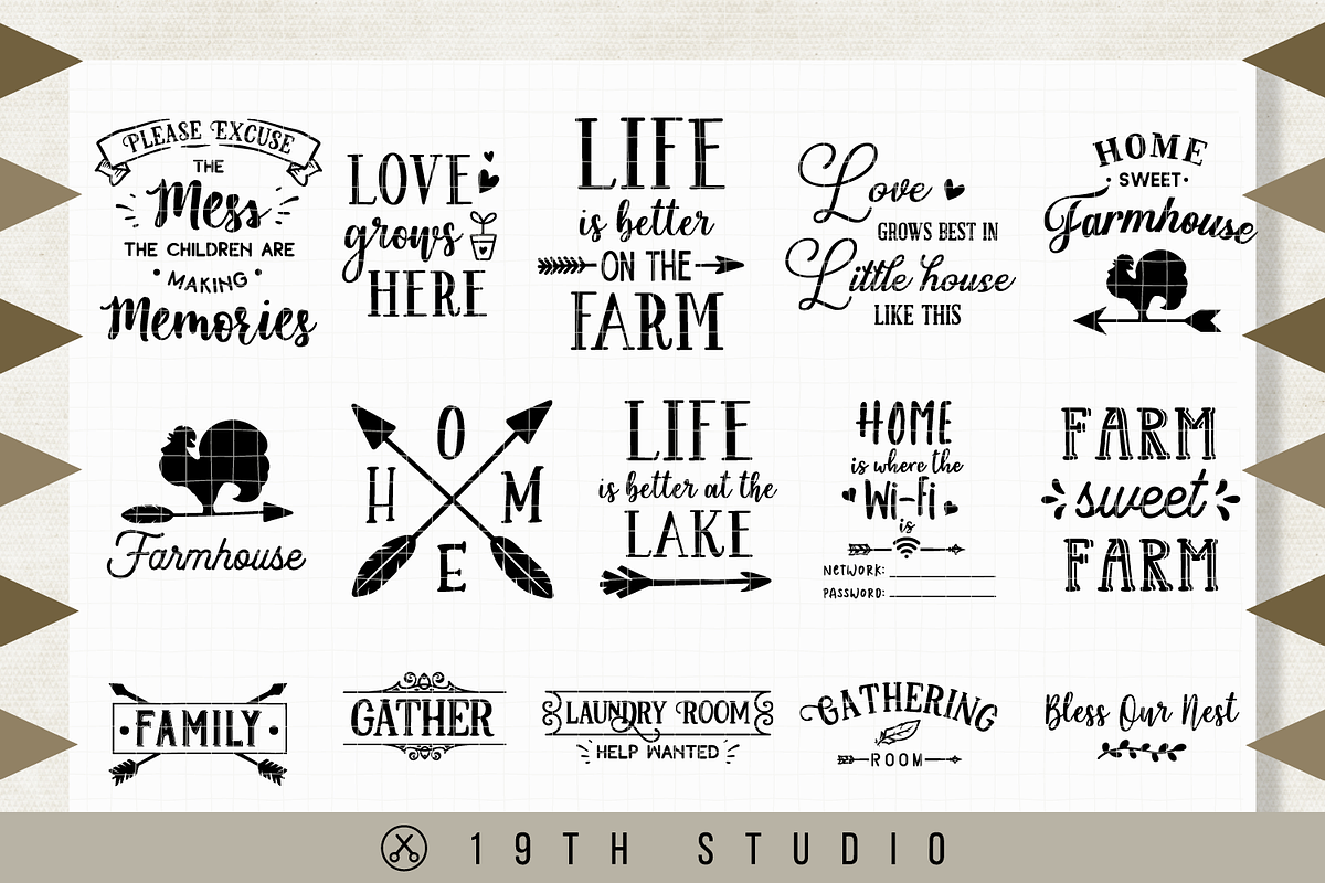 Home SVG Bundle | MB14, an Illustration by Craft House SVG (Photo 2 of 3)