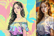 Vector Pastel Photo Effect, an Action Add-On by Amorjesu.com (Thumbnail 24 of 32)