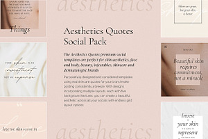 Aesthetics Quotes Social Templates