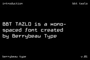 BBT Tazlo - Clean Monospaced Font, a Sans Serif Font by Berrybeau Type (Thumbnail 2 of 6)