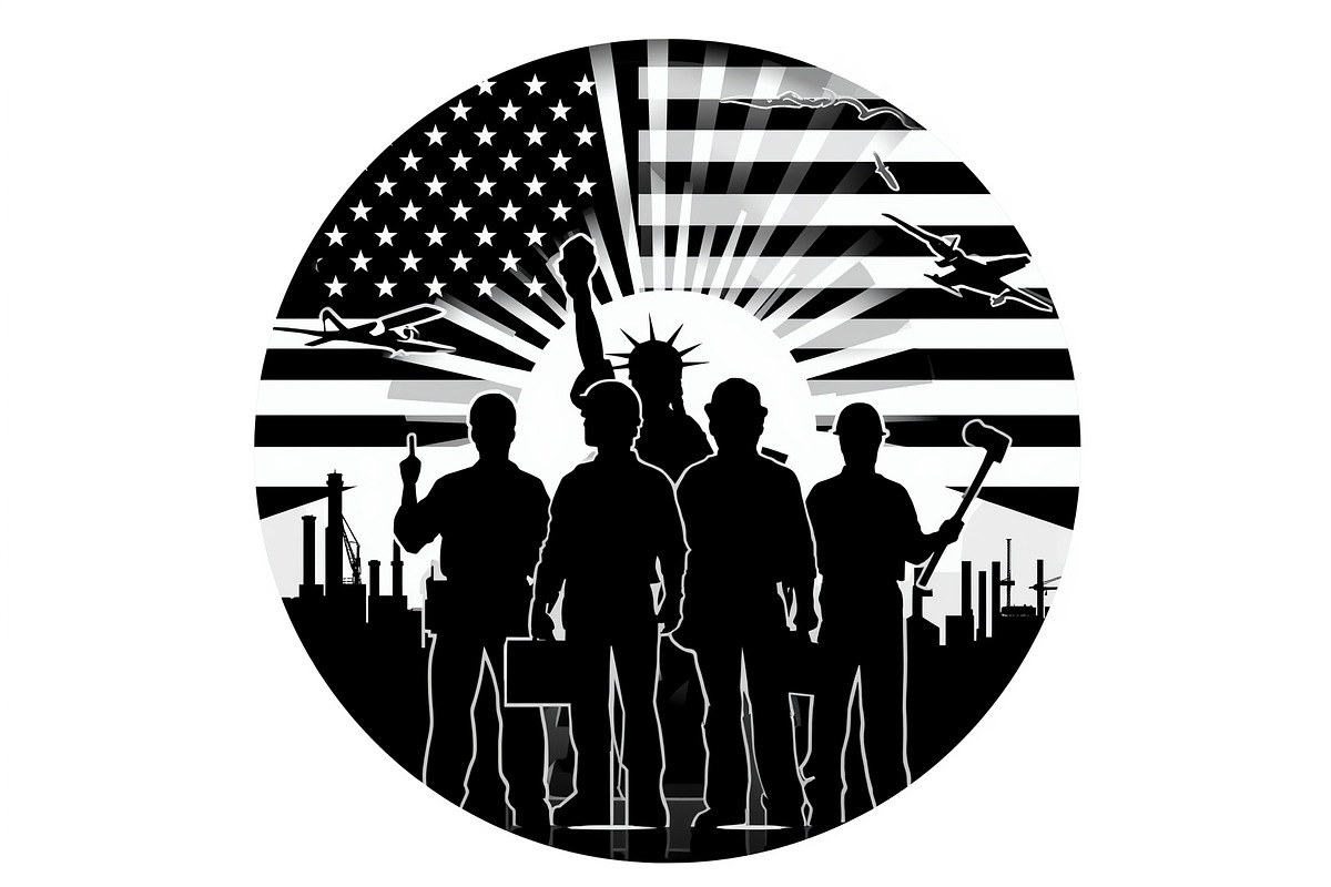 America Worker Vector Bundle, an Illustration by jahid234 (Photo 17 of 21)