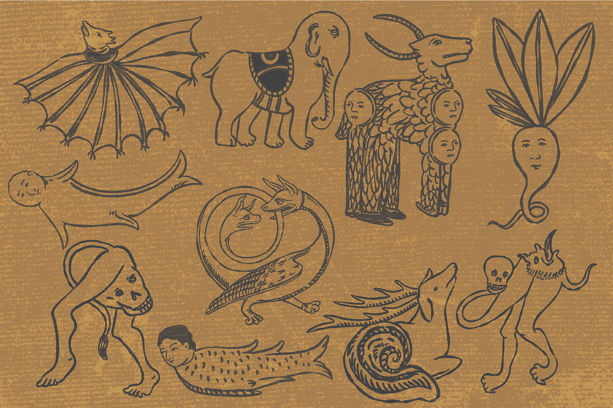 Hand-Drawn Medieval Vector Bundle, a Decorative Illustration by Rusted Works (Photo 3 of 7)