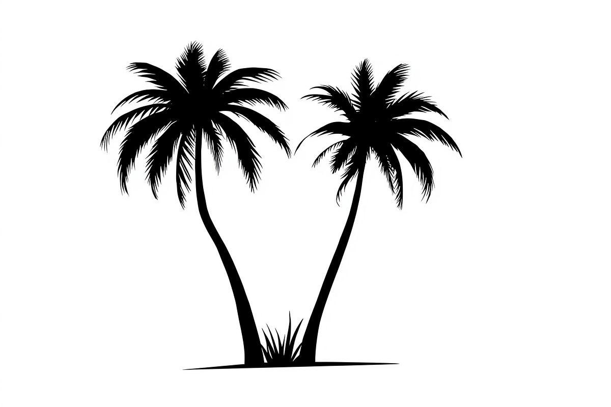 Palm Silhouette Clipart Set, an Illustration by hafijul (Photo 3 of 21)