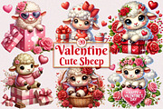 Valentine Cute Sheep Clipart Bundle, a Seasonal Illustration by Craft Nest (Thumbnail 1 of 5)
