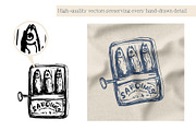 Mediterranean Mood - Line Collection, a Food Illustration by Svitlana Kharchuk (Thumbnail 4 of 12)