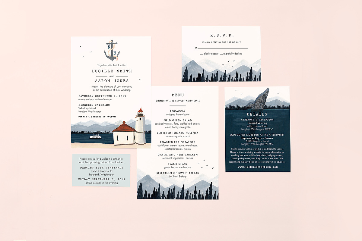 Blank Wedding Design Suite Mockup, a Print Template by Nicole Cicak (Photo 4 of 5)