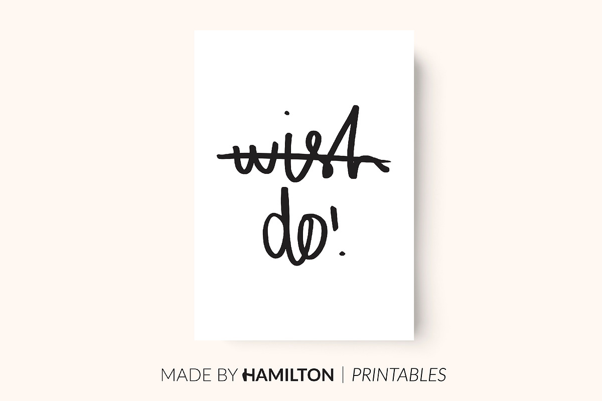 Wish Do Print / Planner Insert, an Illustration by Made By Hamilton (Photo 1 of 2)