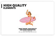 37 Surfing Elements, a Graphic by monkik (Thumbnail 10 of 10)