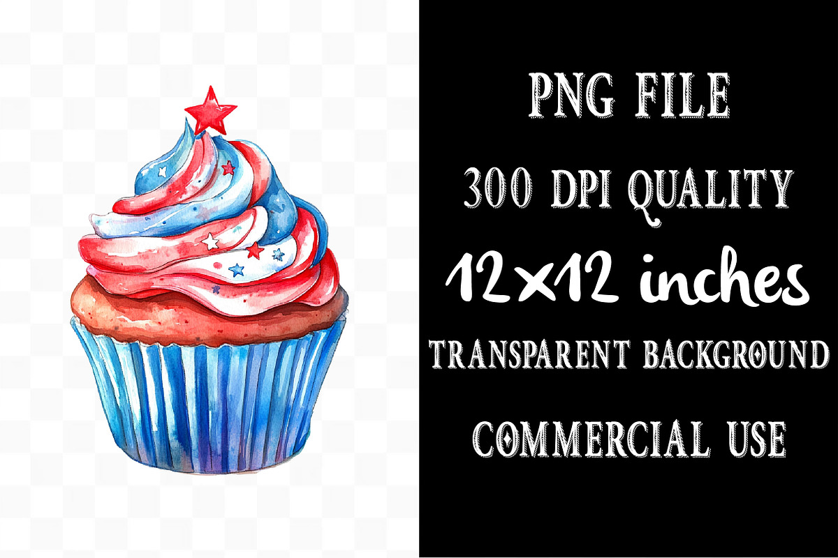 Watercolor 4th of July Clipart, an Illustration by Designking (Photo 4 of 5)