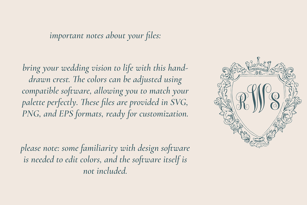 Legacy – Hand-Drawn Wedding Crest, an Illustration by Velvet Letter Studio (Photo 4 of 4)