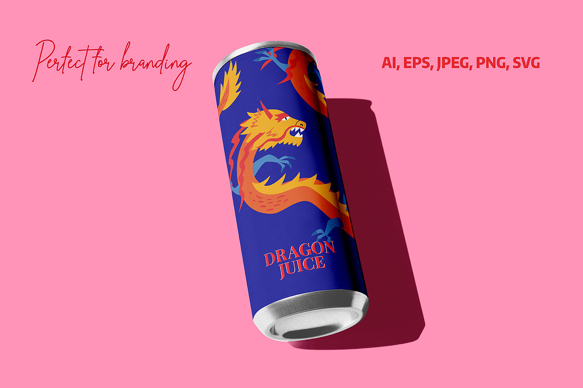 Asian Dragons | Cliparts, Patterns, an Animal Illustration by Felizabeth Design (Photo 7 of 13)