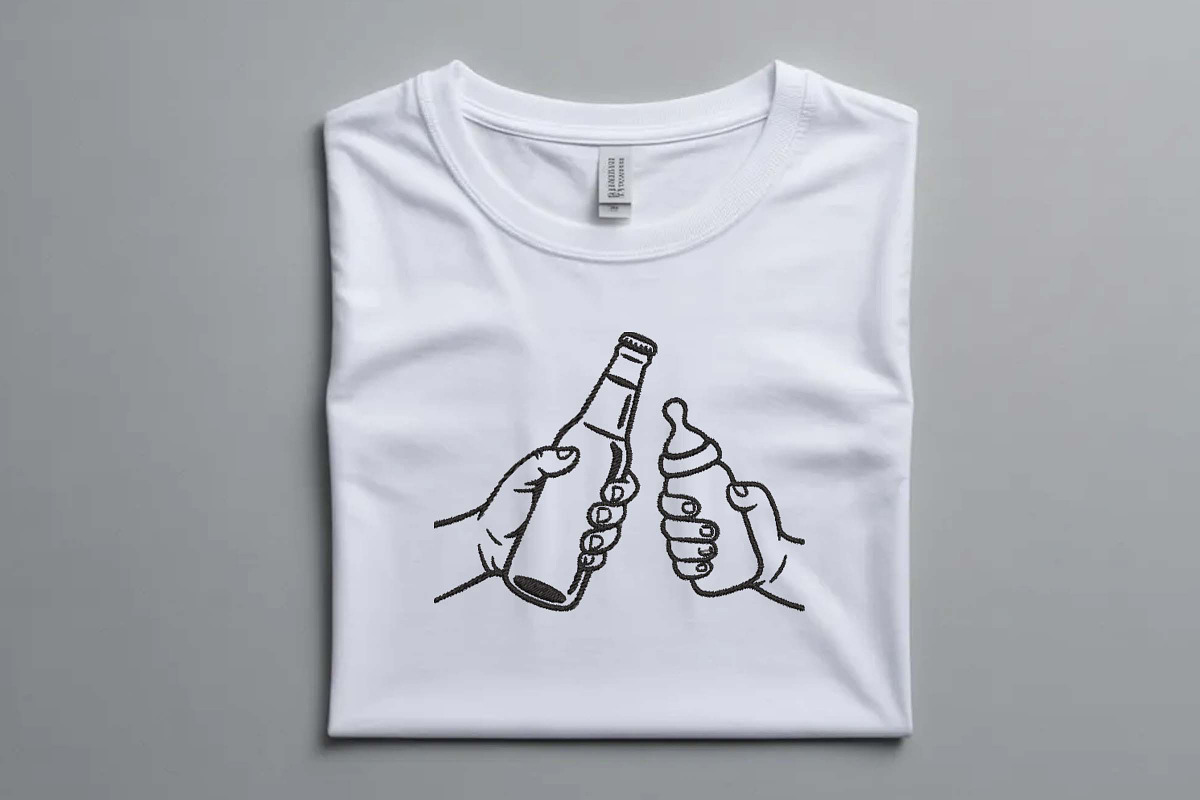 Funny Beer and Baby Bottle Cheers, a Decorative Illustration by Purpose Ekbal (Photo 2 of 3)