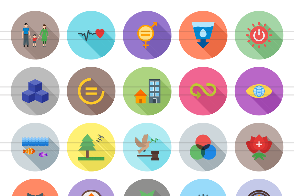 50 Community Flat Shadowed Icons, an Icon by IconBunny