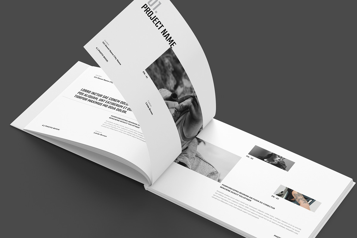 Minimalist Photo Book Landscape, a Brochure Template by NorthPeak (Photo 4 of 18)