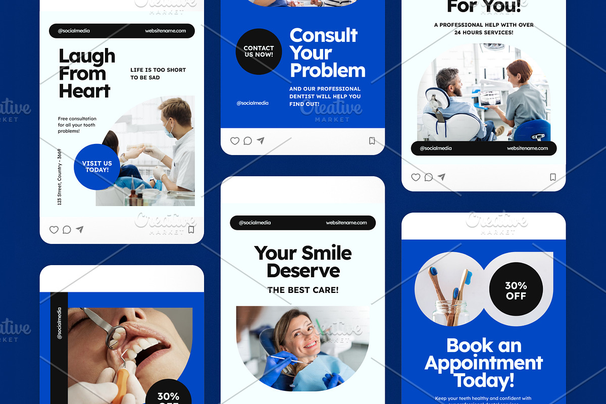 Dental - Instagram Post, a Brochure Template by Izdihaar_Studio (Photo 3 of 3)
