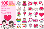 LoveWeddingHeartValentine C-Line 100, a Person Illustration by MRPOR (Thumbnail 1 of 4)