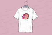 Cute Kawaii Capybara Valentine's Day, an Animal Illustration by Palau (Thumbnail 2 of 12)
