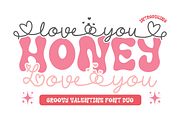 Love You Honey - Valentine Duo Font, a Handwritten Font by Brown Cupple (Thumbnail 1 of 13)