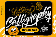 Lettering & Calligraphy Brush Set, a Brush Add-On by Ana Moreno | Letteringiam (Thumbnail 1 of 9)
