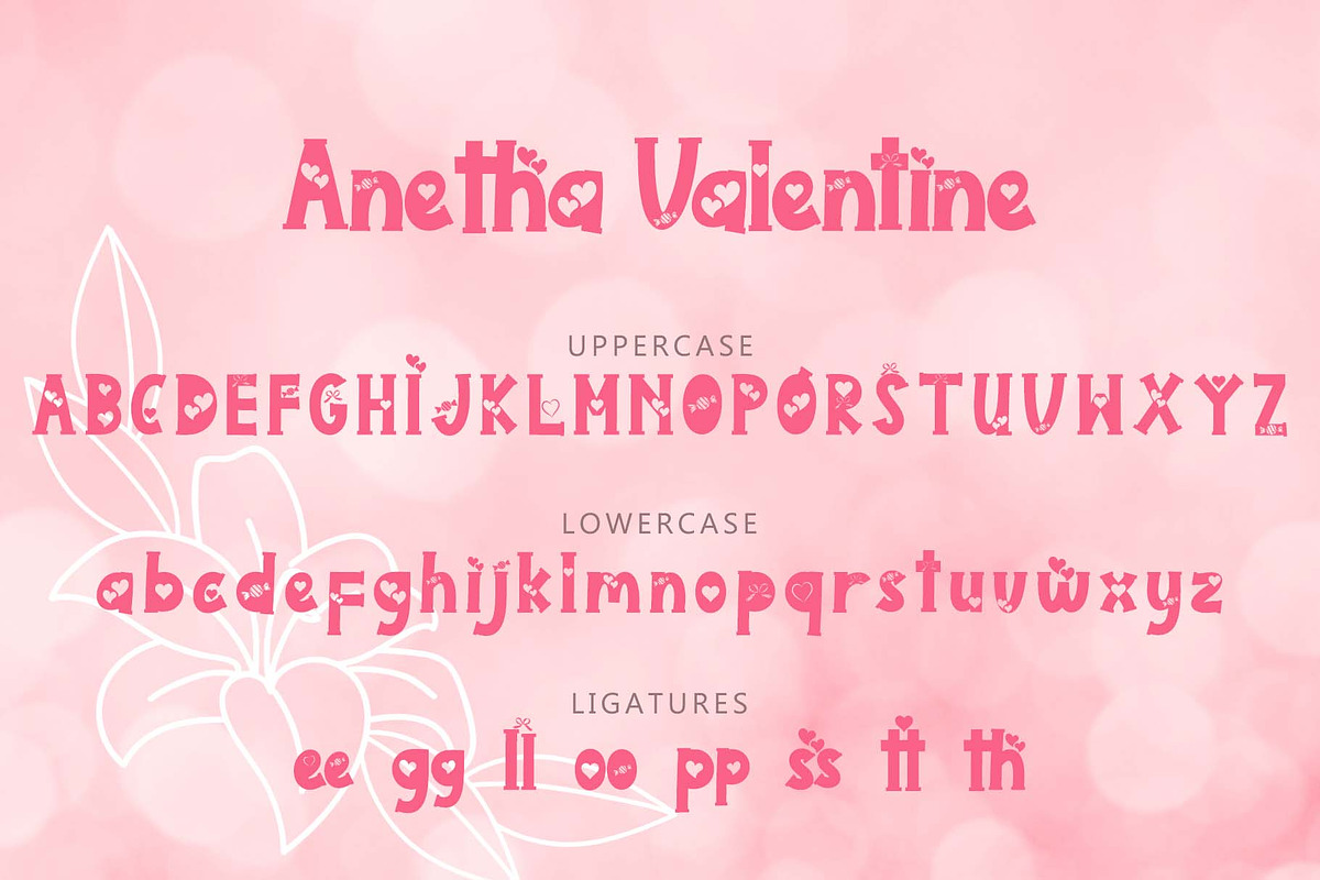 Anetha Valentine, a Handwritten Font by Yoga Letter (Photo 5 of 6)