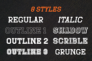 Sportfield Varsity - 8 Fonts, a Font by Randi Irvan | Rvandtype (Thumbnail 2 of 8)