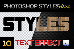 10 Creative Photoshop Styles V352