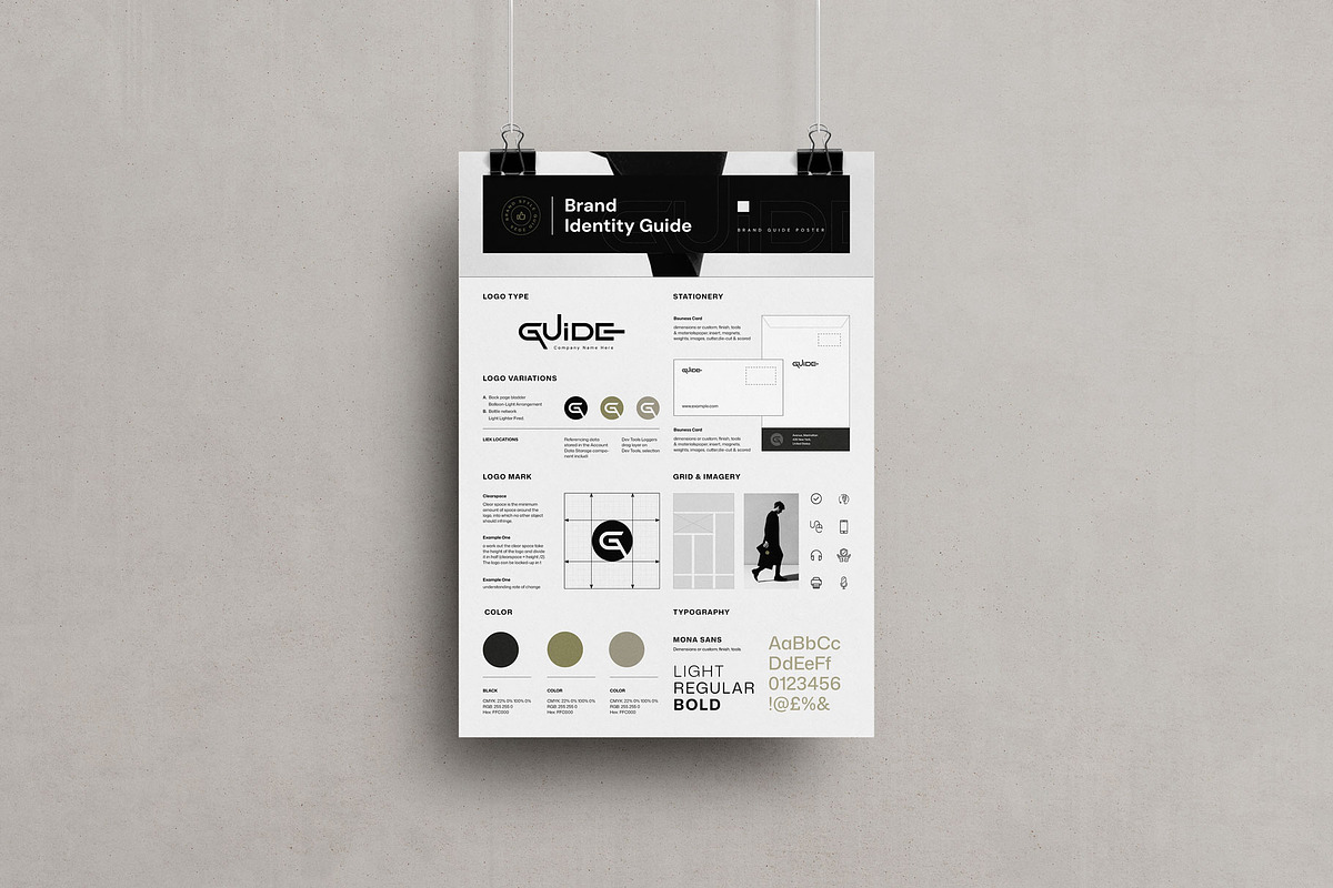 Brand Guidelines Poster Template, a Poster Template by KreateTribe (Photo 1 of 2)